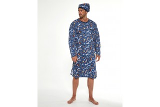 Сорочка ночная мужская (пижама) Cornette Barber голубая