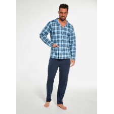 Костюм домашний с брюками и рубашкой на пуговицах мужской Cornette Chris 2 джинс большой размер