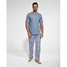 Костюм домашний мужской (пижама) Cornette Ontario 5 long синий меланж