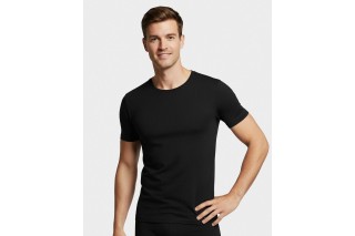 Футболка мужская с коротким рукавом черная Impetus Cotton Stretch