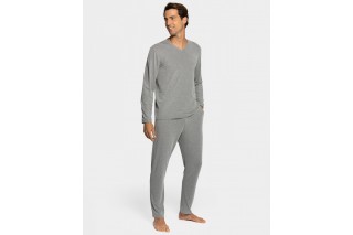 Костюм домашний мужской (пижама) Impetus Guayabera long серый