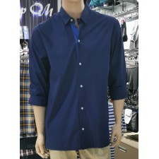 Рубашка мужская HOM Marin темно-синяя
