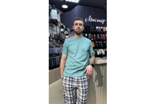 Футболка мужская мятная хлопок Impertex