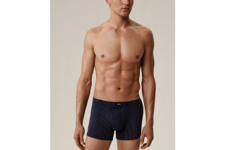 Мужские трусы шорты Atlantic, набор 3 шт., хлопок, кобальт + деним + темно-голубые, 3MH-218