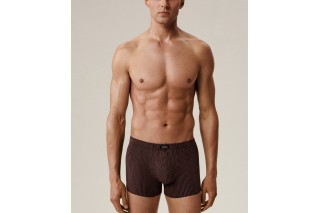 Мужские трусы шорты Atlantic, набор 3 шт., хлопок, изумрудные + темно-серый меланж + баклажановые, 3MH-218