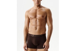 Мужские трусы шорты Atlantic набор 3 шт., бамбук, бежевые + коричневые + сине-зелёные, 3MH-231