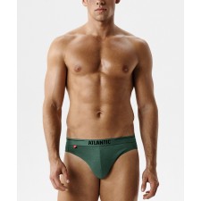 Мужские трусы слипы спорт Atlantic набор 3 шт., хлопок, светлый деним + индиго + темно-зеленый, 3MP-094