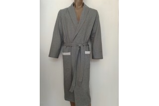 Халат трикотажный мужской HOM Be Creative серый меланж