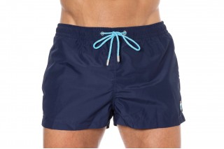 Шорты текстильные пляжные мужские HOM Sea Life темно-синие