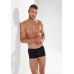 Мужские бесшовные трусы боксеры HOM Clean Cut из модала черные