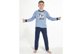 Костюм домашний для мальчиков (пижама) Cornette Goal Time Kids  синий