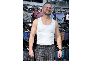 Майка мужская белая хлопок Pasa Standart