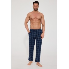 Брюки домашние мужские Cornette soft tartan темно-синие в клетку
