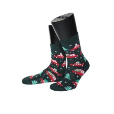 Носки новогодние unisex ASKOMI AF-C7685 темно-зеленые