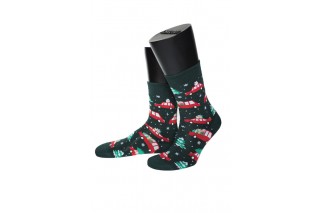 Носки новогодние unisex ASKOMI AF-C7685 темно-зеленые