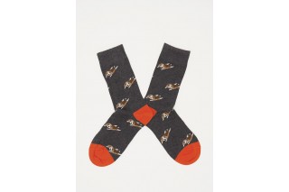 Носки unisex ASKOMI AF-C8320 темно-серый меланж