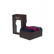 Носки мужские набор 3 пары ASKOMI AMN-7950 темно-синий/сливовый/темно-серый