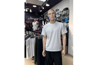 Футболка мужская белая хлопок MiniMalisM DS