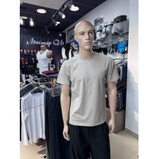 Футболка мужская бежевая хлопок MiniMalisM DS