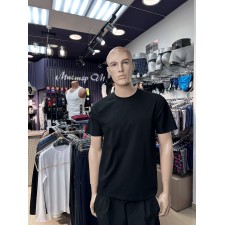 Футболка мужская черная хлопок MiniMalisM DS