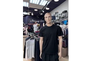 Футболка мужская черная хлопок MiniMalisM DS