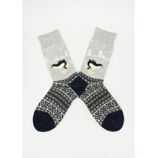 Носки унисекс теплые шерстяные серый меланж ASKOMI AU-9000