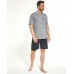Комплект для отдыха мужской (пижама) Cornette Explorer big синий меланж