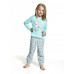 Костюм домашний для девочек (пижама) Cornette Bear&Moon Kids серо-голубой