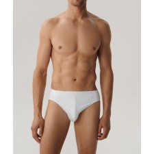 Мужские трусы слипы спорт Atlantic 1 шт. в уп., бамбук, белые, Basic BMP-016