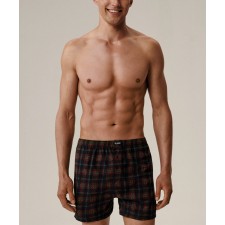 Мужские трусы боксеры семейные Atlantic, хлопок, темно-синие, GMB-013