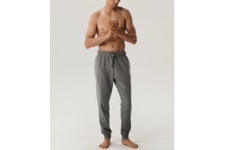 Мужские спортивные брюки Atlantic, хлопок, темно-серый меланж, HMB-001