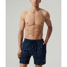 Пляжные шорты мужские темно-синие Atlantic, полиэстер, KMB-221