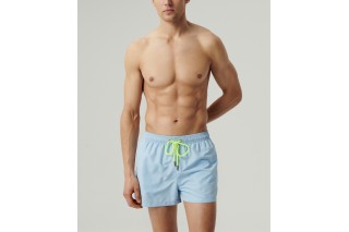Пляжные шорты мини мужские Atlantic, полиэстер, серые, KMB-222