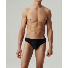 Плавки мужские спорт Atlantic 1 шт. в уп., полиамид, черные + графитовые, KMT-339