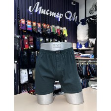 Мужские трусы боксеры семейные Atlantic, хлопок, изумрудные, MBX-059