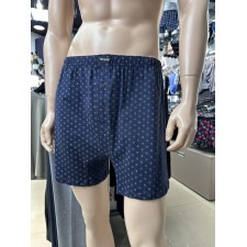 Мужские трусы боксеры семейные Atlantic, хлопок, темно-синие, MBX-069