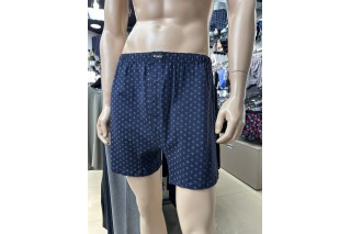 Мужские трусы боксеры семейные Atlantic, хлопок, темно-синие, MBX-069