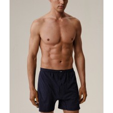 Мужские трусы боксеры семейные Atlantic, хлопок, кобальт, MBX-079