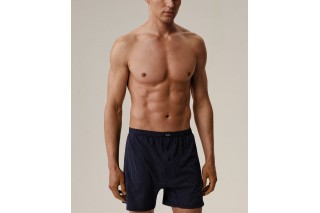 Мужские трусы боксеры семейные Atlantic, хлопок, кобальт, MBX-079
