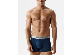 Мужские трусы шорты Atlantic, пима хлопок, сине-зеленые, MH-1203