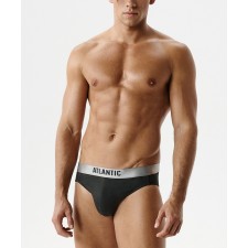 Мужские трусы слипы спорт Atlantic, пима хлопок, темный хаки, MP-1589