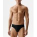 Мужские трусы слипы спорт Atlantic, микромодал, черные, MP-1590